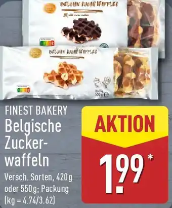 Aldi Nord FINEST BAKERY Belgische Zuckerwaffeln Angebot
