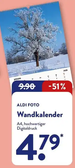 Aldi Nord ALDI FOTO Wandkalender Angebot