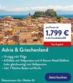 Aldi Nord Adria & Griechenland Angebot