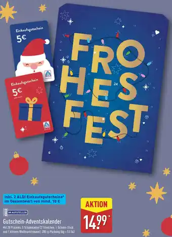 Aldi Nord Gutschein-Adventskalender Angebot
