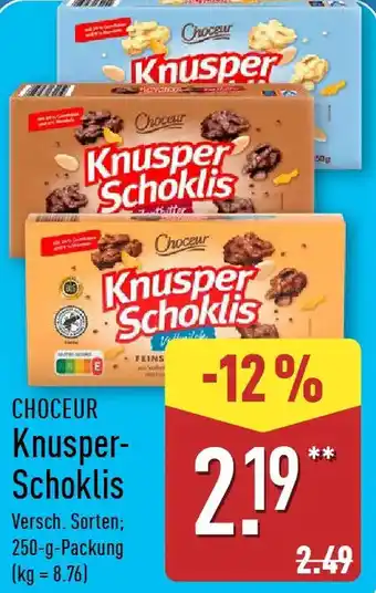 Aldi Nord CHOCEUR Knusper Schoklis Angebot