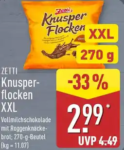 Aldi Nord ZETTI Knusperflocken XXL Angebot