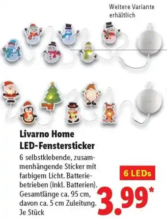Lidl Livarno Home LED-Fenstersticker Angebot