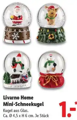 Lidl Livarno Home Mini-Schneekugel Angebot