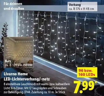 Lidl Livarno Home LED-Lichtervorhang/-netz Angebot