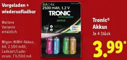Lidl Tronic Akkus Angebot