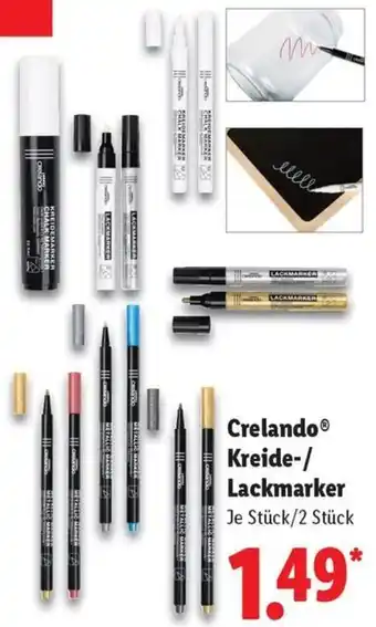 Lidl Crelando Kreide-/ Lackmarker Angebot
