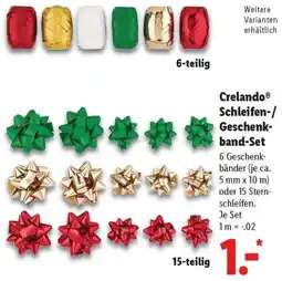 Lidl Crelando Schleifen-/ Geschenkband Set Angebot