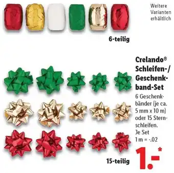 Lidl Crelando Schleifen-/ Geschenkband Set Angebot