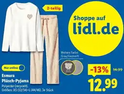 Lidl Esmara Plüsch-Pyjama Angebot