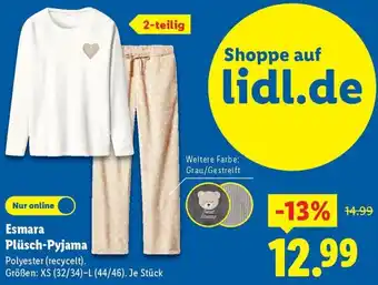 Lidl Esmara Plüsch-Pyjama Angebot