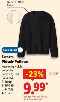 Lidl Esmara Plüsch-Pullover Angebot