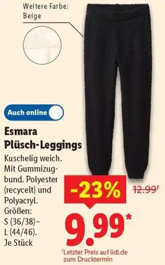 Lidl Esmara Plüsch-Leggings Angebot
