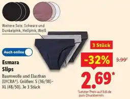 Lidl Esmara Slips Angebot