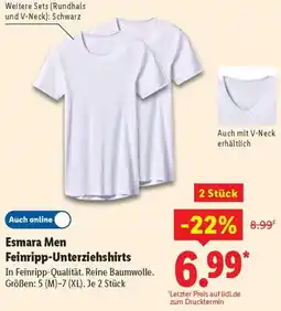 Lidl Esmara Men Feinripp-Unterziehshirts Angebot