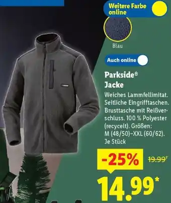 Lidl Parkside Jacke Angebot