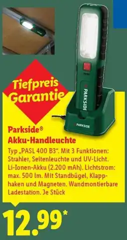 Lidl Parkside Akku-Handleuchte Angebot