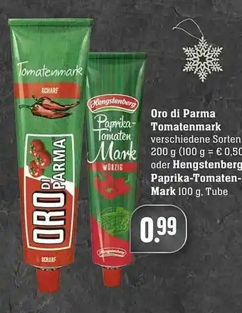 Edeka Oro Di Parma Tomatenmark Oder Hengstenberg Paprika-tomaten-mark Angebot