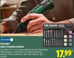 Lidl Parkside Akku-Feinbohrschleifer Angebot