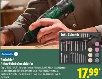 Lidl Parkside Akku-Feinbohrschleifer Angebot