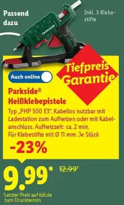 Lidl Parkside Heißklebepistole Angebot