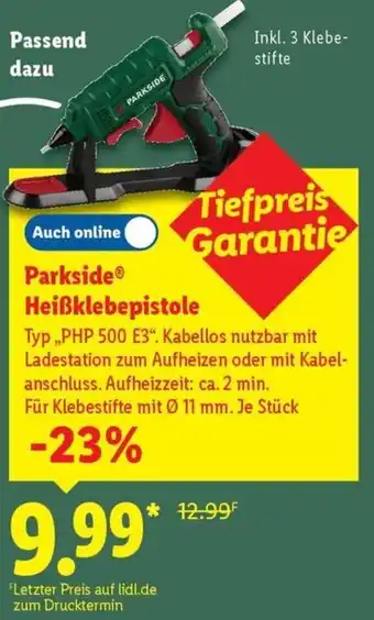 Lidl Parkside Heißklebepistole Angebot
