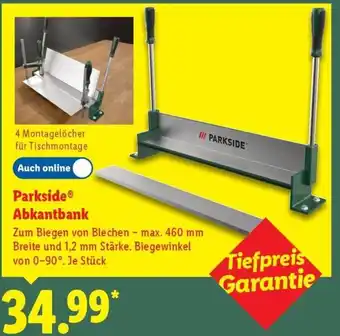 Lidl Parkside Abkantbank Angebot