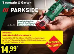 Lidl Parkside Akku-Wechselbitschrauber 4 V Angebot