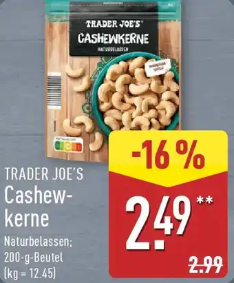 Aldi Nord TRADER JOE'S Cashewkerne Angebot