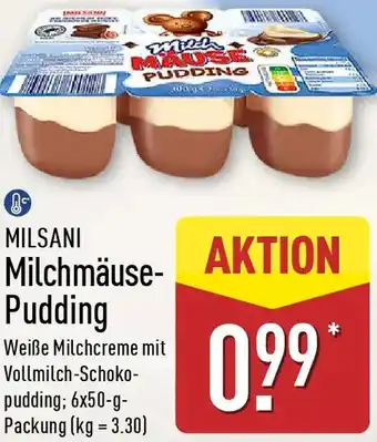 Aldi Nord MILSANI Milchmäuse Pudding Angebot
