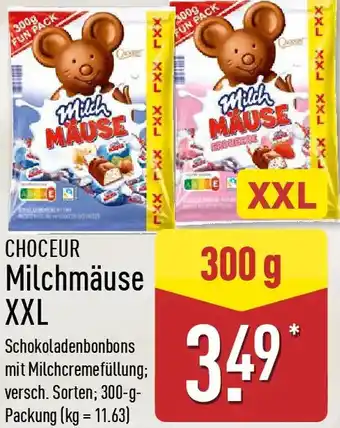 Aldi Nord CHOCEUR Milchmäuse XXL Angebot