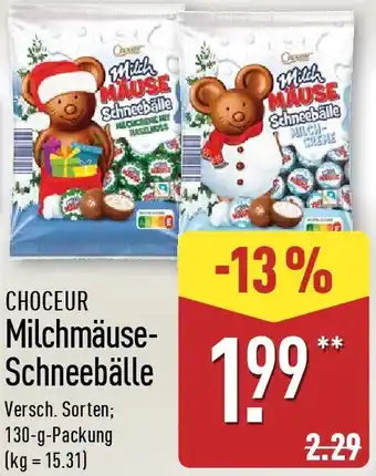 Aldi Nord CHOCEUR Milchmäuse Schneebälle Angebot