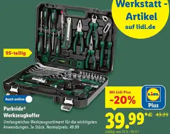 Lidl Parkside Werkzeugkoffer Angebot