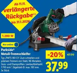 Lidl Parkside Metall-Trennschleifer Angebot