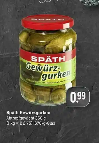 Edeka Späth Gewürzgurken Angebot