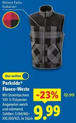 Lidl Parkside Fleece-Weste Angebot