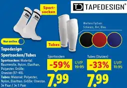 Lidl Tapedesign Sportsocken/Tubes Angebot