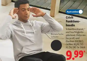 Lidl Crivit Funktionshoodie Angebot