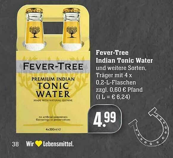 Fevertree Indian Tonic Water Angebot bei Edeka