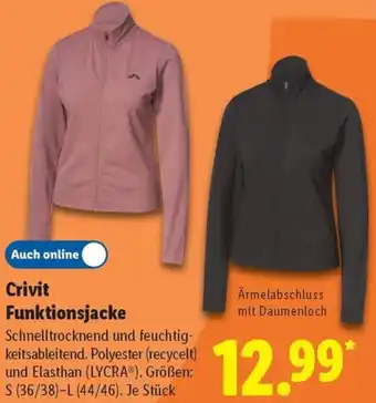Lidl Crivit Funktionsjacke Angebot