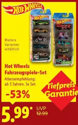 Lidl Hot Wheels Fahrzeugspiele-Set Angebot