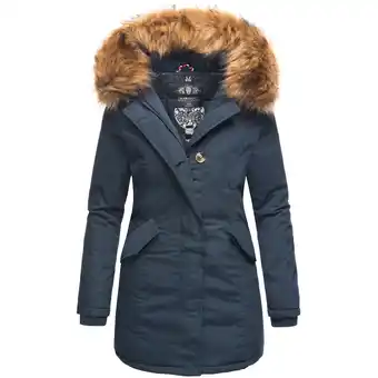Netto Marken-Discount MARIKOO Damen edler Wintermantel Parka mit Kunstfellkapuze Karmaa Princess Angebot