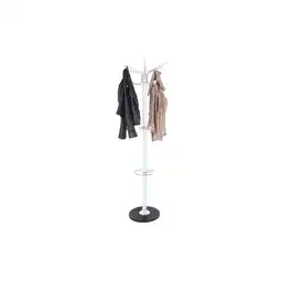 Netto Marken-Discount tectake Garderobenständer, aus Metall und Marmor, standfeste Bodenplatte, 40 x 170 cm Angebot