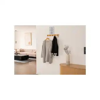 Netto Marken-Discount HOME DELUXE Garderobenleiste inkl. Haken und Magnete HOOK 5x Haken Bambus Angebot