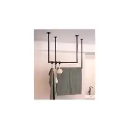 Netto Marken-Discount HOME DELUXE Garderobenleiste aus Metall inkl. Kleiderbügel und S-Haken Schwarz SWAY Angebot