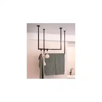 Netto Marken-Discount HOME DELUXE Garderobenleiste aus Metall inkl. Kleiderbügel und S-Haken Schwarz SWAY Angebot