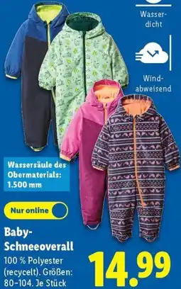 Lidl Baby Schneeoverall Angebot