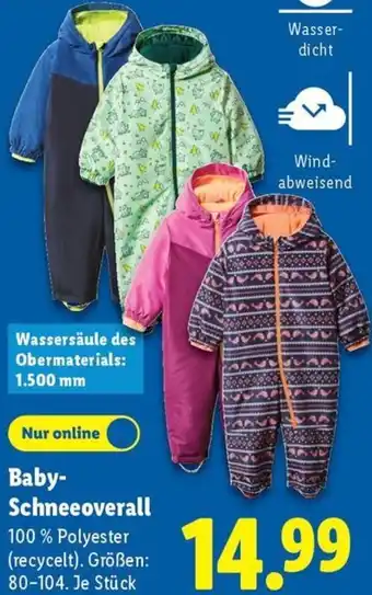Lidl Baby Schneeoverall Angebot