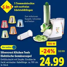 Lidl Silvercrest Kitchen Tools Elektrische Gemüseraspel Angebot