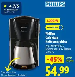 Lidl Philips Café Gaia Kaffeemaschine Angebot